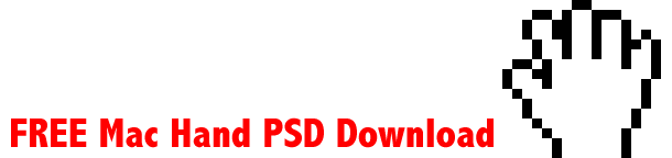 Free Download: PSD Mac Hand Cursor