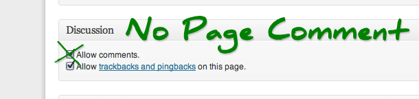Latest Release of No Page Comment WordPress Plugin